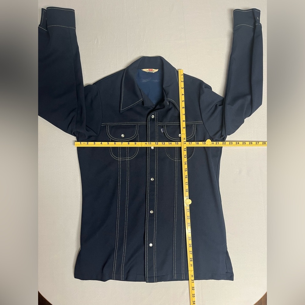 Vintage Levi’s Pantela Pearl Snap Western Sports Coat Suit 1970’s - Picture 6 of 15